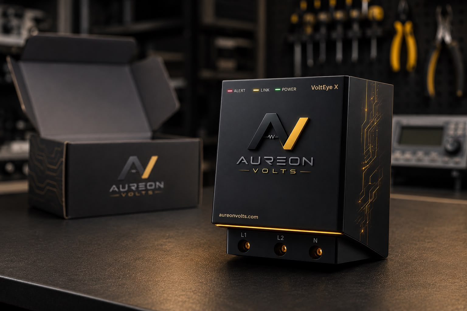 VoltEye X — monitor inteligente de energia